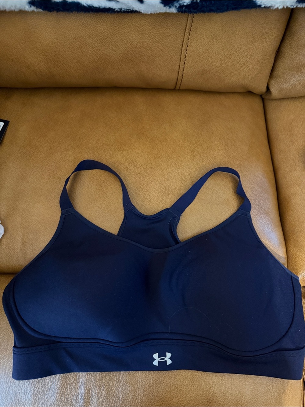 Under Armour Navy High-Impact Molded-Cup Sports Bra